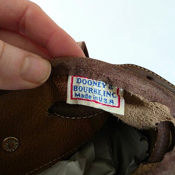 Vintage Dooney & Bourke Nubuc Suede Backpack USA Tassel AWL Tan Leather - Picture 5 of 16